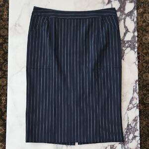 Victoria's Secret BLACK Pinstripe Pencil Skirt